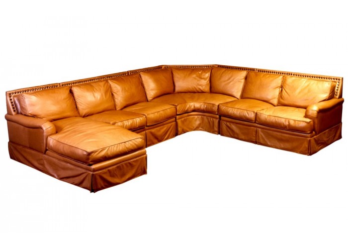 omnia leather sectional sofa