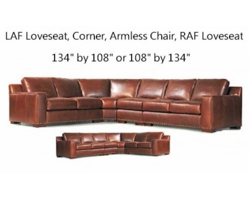 Violino Sicily (3584) Leather Sectional